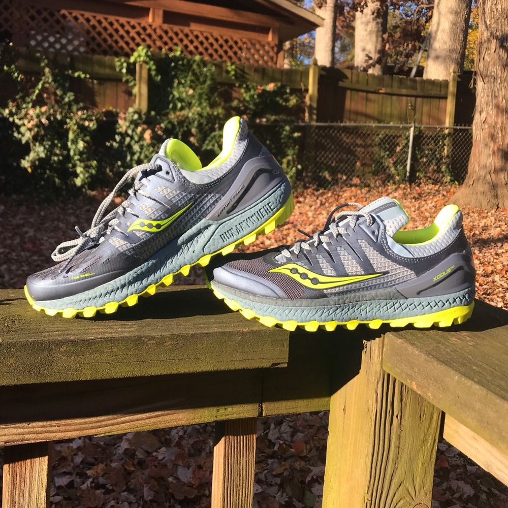 Saucony Womens Xodus ISO 3 size 8 Grey/Citron